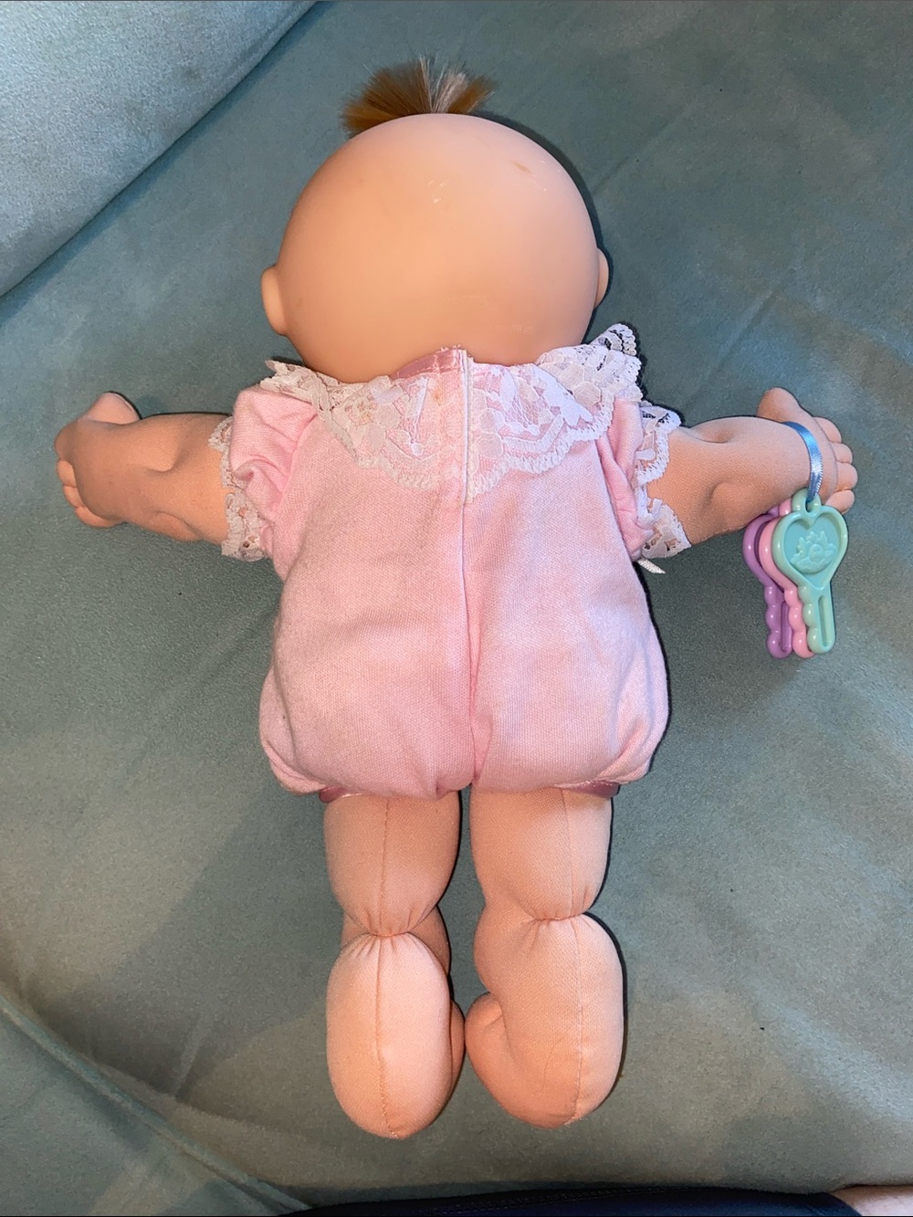 Cabbage Patch Plush Baby Doll with Key Rattle Accessory - Picture 2 of 4